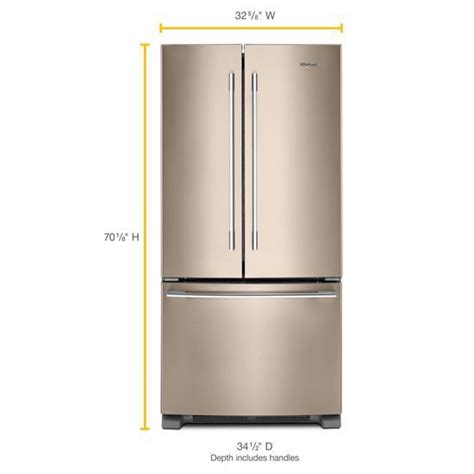 33-inch Wide French Door Refrigerator - 22 cu. ft. WRFA32SMHN by ...