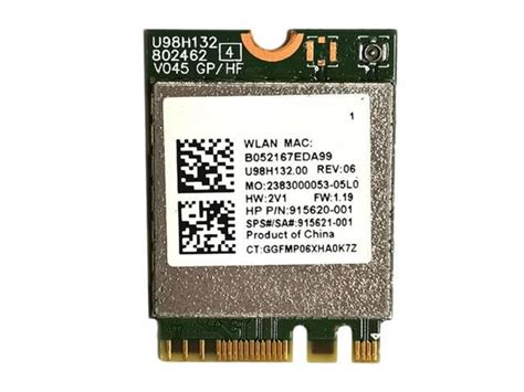 RTL8821CE Wireless LAN 2.4G/5G 433Mbps WLAN RT CHOPARD AC 1X1 BT 4.2 ...