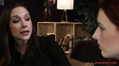 Redhead Lesbian Gets Strapon Fucked