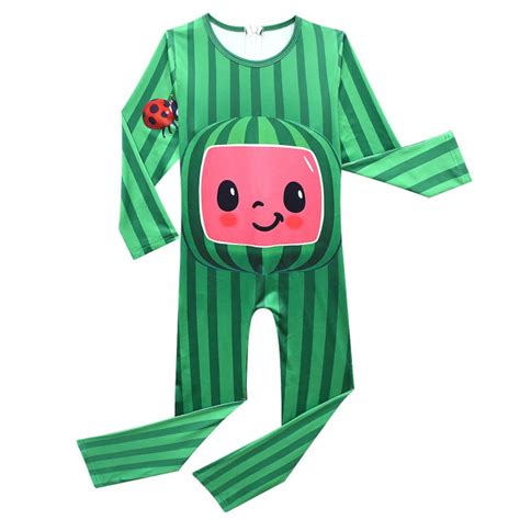 Cocomelon JJ Watermelon Kids Lycra Cosplay Costume | Costume Party World