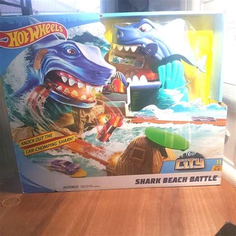 Jual Hot Wheels City Track Shark Beach Battle Playset Di Seller Ksm Toys Jatikarya Kota