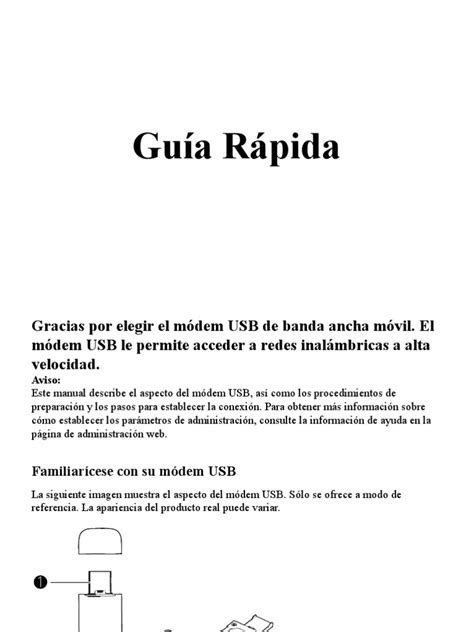 Guia Rapida Huawei E3331 Pdf Banda Ancha Móvil Módulo De