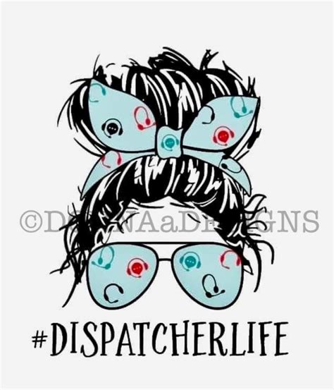 Dispatcher Life Messy Bun  Etsy