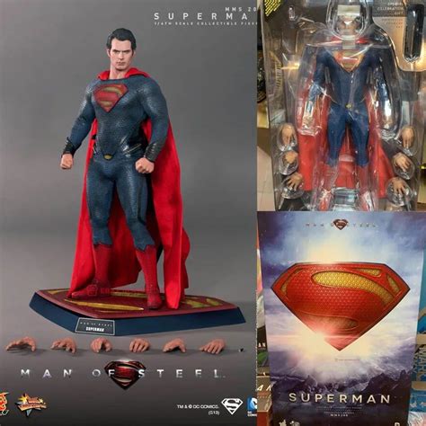 Hot Toys MMS200 Man Of Steel Superman 1 6 Collectible Figure Hobbies Toys Toys Games