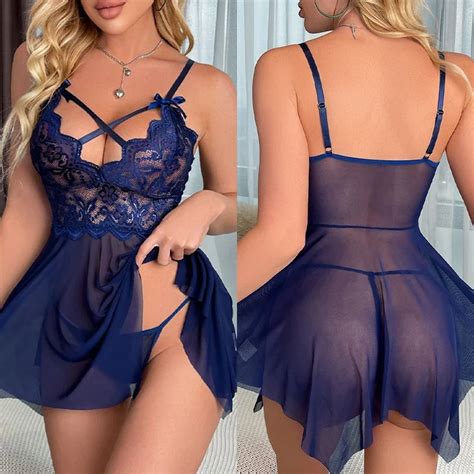 Lencer A Sexy De Encaje Para Mujer Ropa De Dormir Camis N M S Sexy