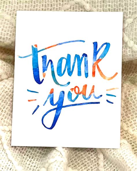 Thank You Card Paper By Janey