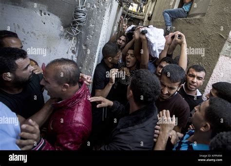 Gaza City The Gaza Strip Palestine St Oct Mourners Carry