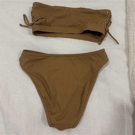 Like New Worn Once L Space Ribbed Bikini Set In Depop