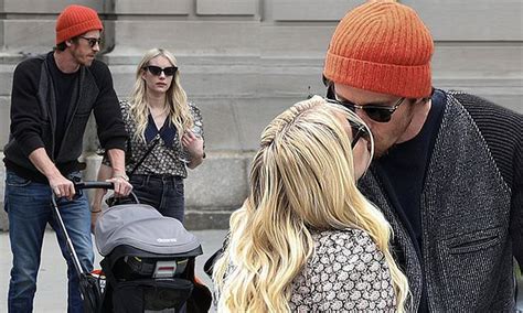 Emma Roberts And Garrett Hedlund Kiss While Out In Boston With Their Five Month Old Son Rhodes