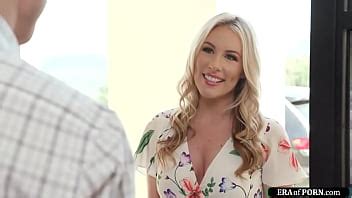 Blonde Asks Her Friends Husband To Fuck Her Ass The Big Tits Milf Bends Over As She Masturbates