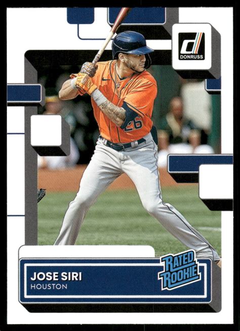 2022 Panini Donruss 62 Jose Siri Rated Rookie Card Rc Ebay