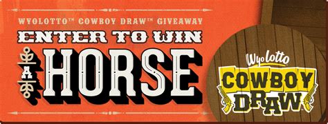 WyoLotto launches Cowboy Draw with “Horse” Giveaway