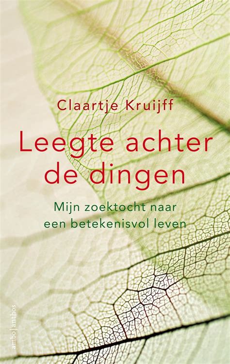 Leegte Achter De Dingen Mijn Zoektocht Naar Een Betekenisvol Leven