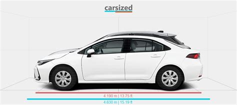 Dimensions Toyota Corolla Present Vs Lexus Lbx Present