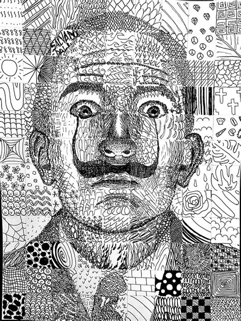 Art Grid Mark Making Texture