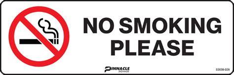 smoking  pinnacle signage