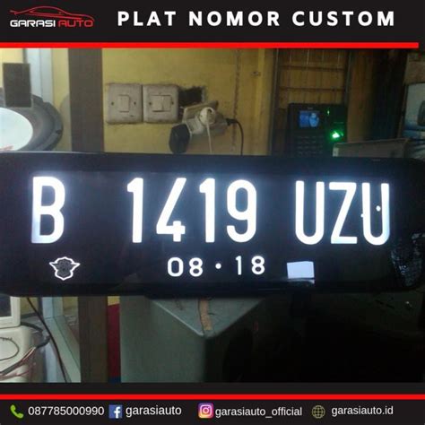 Jual Wiliyanishop016 Plat Nomor Acrilyc Mika Custom Mirror Nyala Led