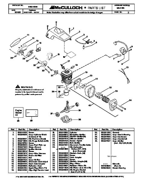 Mcculloch Corporation Chainsaw Power Mac 310 Manual