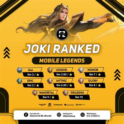 Mlbb Boosting Servicesjoki Ml Mobile Legends Boost Rank Push Rank Push