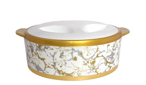 Kotak Sales Shine Gold 1100MLInsulated Thermal Hotpot Hot Cold Food Carrier Storage Stainless