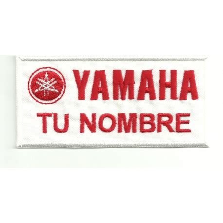 Parche Bordado Yamaha Rojo Personalizado Cm X Cm Los Parches