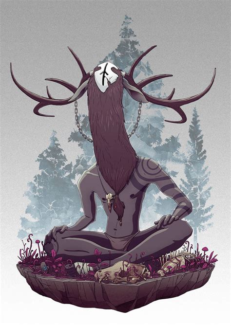 Forest Spirit On Behance Concepto De Arte De Criatura Arte De