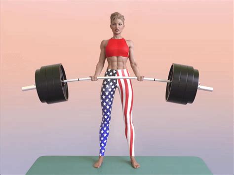 Eva does heavy barbell curls: gif 2 by DahriAlGhul on DeviantArt