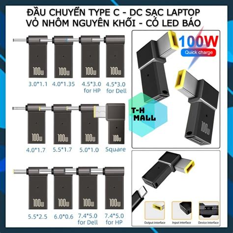dau chuyen doi sac pd    usb type   cong dc slim