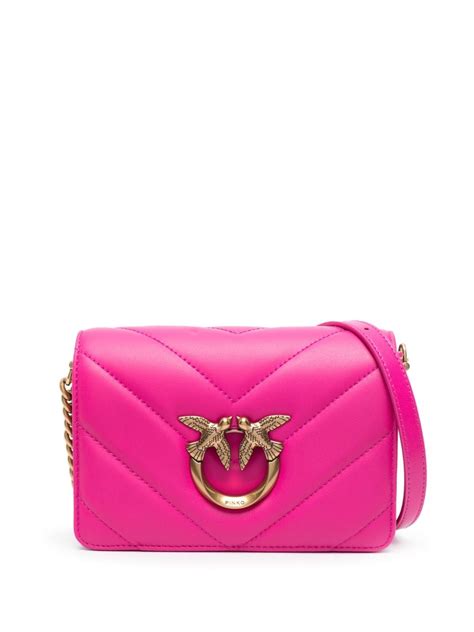 PINKO Love Click Mini Crossbody Bag Pink FARFETCH