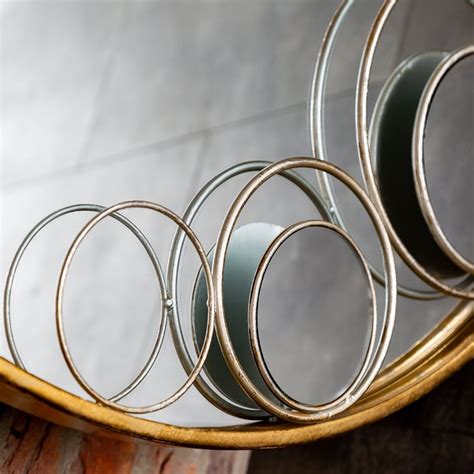 Зеркало круглое настенное золотое, серебро "Милле" - купить за 11120 ...