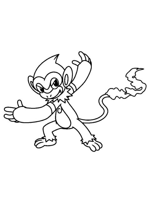 Pokemon Monferno Coloring Pages Free Printable