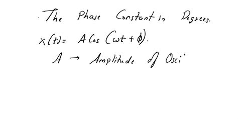 SOLVED: How do you calculate the phase constant in degrees given ...