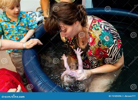 Water Birth stock photo. Image of health, crying, care - 73189396