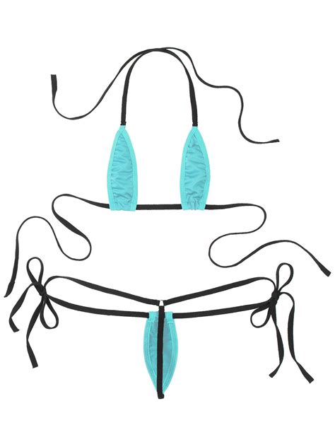 Sexy Women Micro Bikini Set Halter Bra Top With Mini Ubuy India