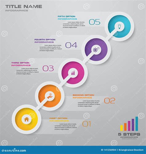 Elemento Infographic De La Cronolog A De Pasos Ilustraci N Del Vector