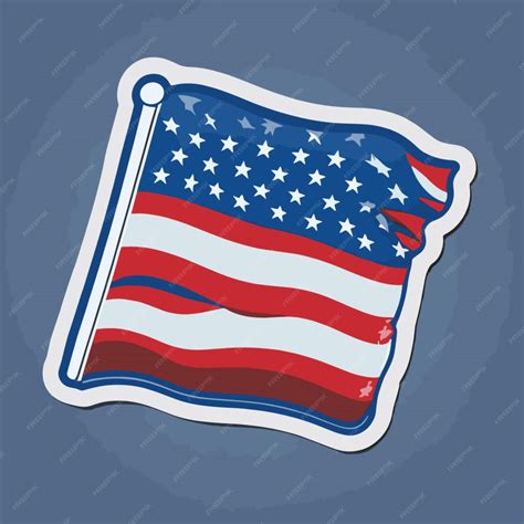 Premium Vector | Usa flag cartoon vector