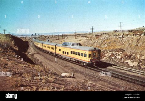 City Of Los Angeles Union Pacific Railroad Dome Lounge Car 1955 Stock