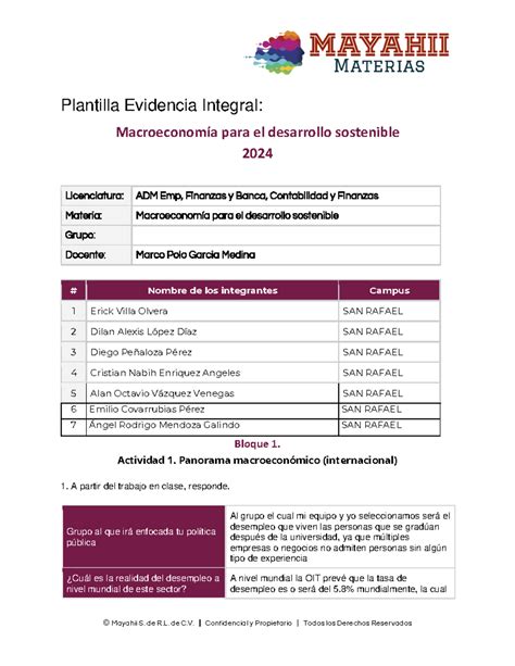 ACTIVIDAD 21 MAYAHII Plantilla Evidencia Integral Macroeconomía para