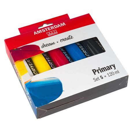 Amsterdam Acrylic Standard Primary Set Of Ml Jerry S Artarama