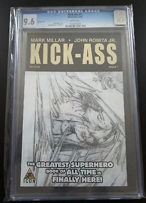 Kick Ass 1 2008 Marvel Icon CGC 9 6 Romita Sketch Incentive