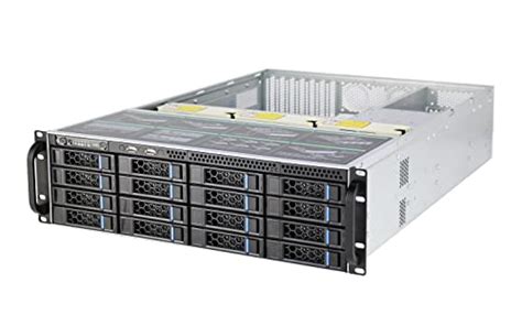 Toploong Server Chassis U Hot Swappable Storage Server Bay Black Jar Hearts