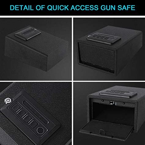 Dalmbox Biometric Gun Safe Gun Vault Smart Quick Access Pistol Safe