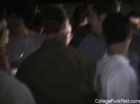 Teen Slut Gets Spitroasted In Horny Frat Scene