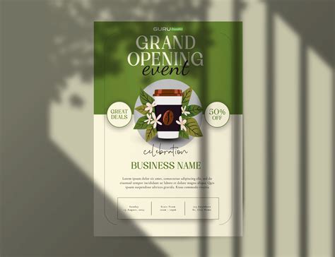 Creative Grand Opening Event Invitation Design - Guru Printables