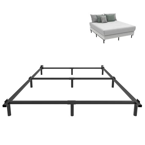 Lijqci Queen Bed Frame 7 In Metal Queen Size Bed Frame For Box Spring