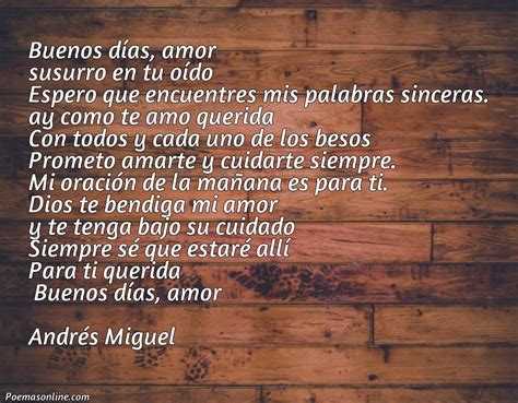 Mejores Poemas De Amor De Buenos Dias Para Mi Novia Poemas Online