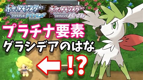 ポケモン『bdsp』グラシデアのはな『シェイミ』を入手できるかも『ブリリアントダイヤモンド・シャイニングパール』pokemon