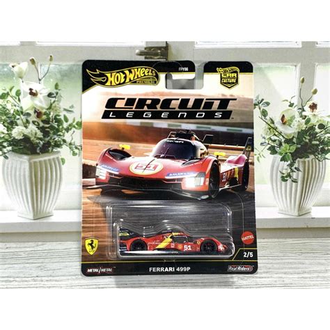 HOTWHEELS FERRARI HOT WHEELS MERAH 風火輪高級法拉利 499P 紅色電路傳奇汽車文化壓 蝦皮購物