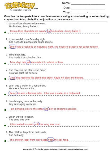 Combine The Clauses Using Coordinating And Subordinating Conjunctions