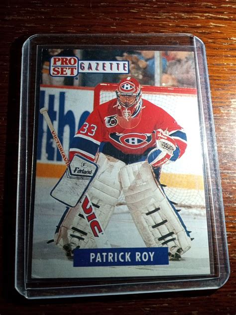 1992 Pro Set Gazette Patrick Roy EBay